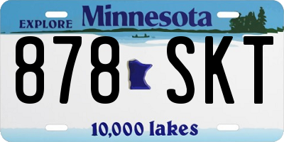MN license plate 878SKT