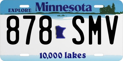 MN license plate 878SMV