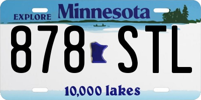 MN license plate 878STL