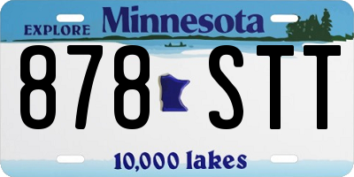 MN license plate 878STT