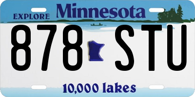 MN license plate 878STU