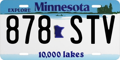 MN license plate 878STV