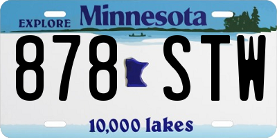 MN license plate 878STW