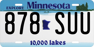 MN license plate 878SUU