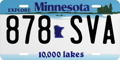 MN license plate 878SVA