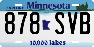 MN license plate 878SVB