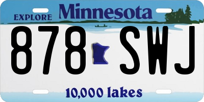 MN license plate 878SWJ