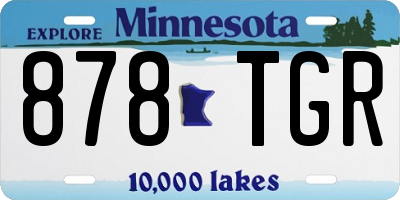 MN license plate 878TGR
