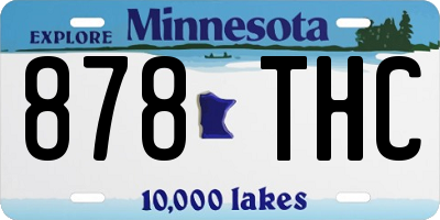 MN license plate 878THC