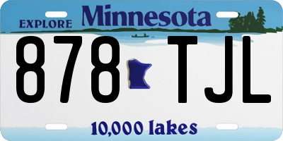 MN license plate 878TJL