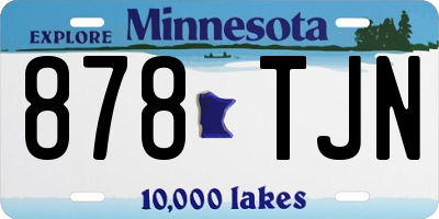 MN license plate 878TJN