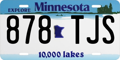 MN license plate 878TJS