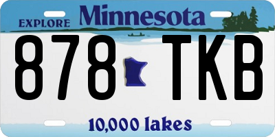 MN license plate 878TKB