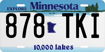 MN license plate 878TKI