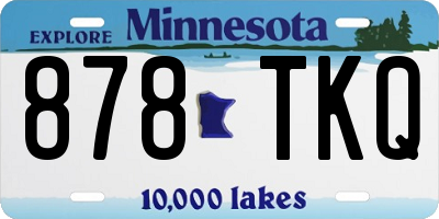 MN license plate 878TKQ