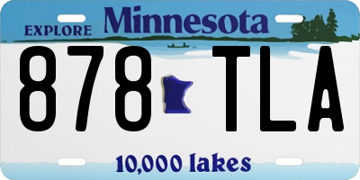 MN license plate 878TLA