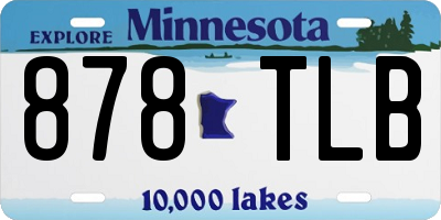 MN license plate 878TLB