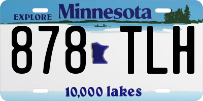 MN license plate 878TLH