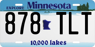 MN license plate 878TLT