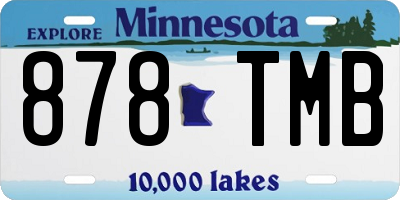 MN license plate 878TMB