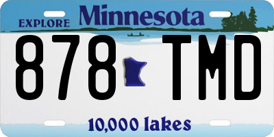 MN license plate 878TMD