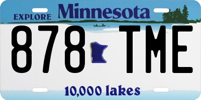 MN license plate 878TME