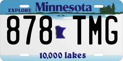 MN license plate 878TMG