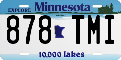 MN license plate 878TMI