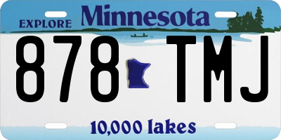 MN license plate 878TMJ