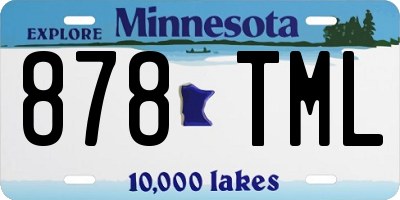 MN license plate 878TML