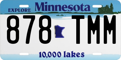 MN license plate 878TMM