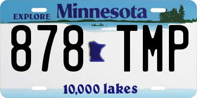 MN license plate 878TMP