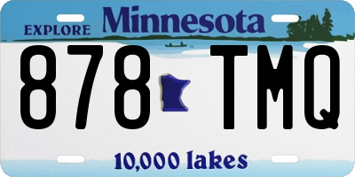 MN license plate 878TMQ