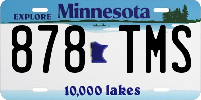 MN license plate 878TMS
