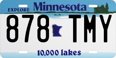 MN license plate 878TMY