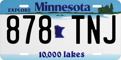 MN license plate 878TNJ