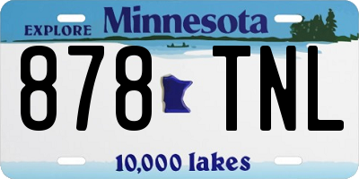 MN license plate 878TNL