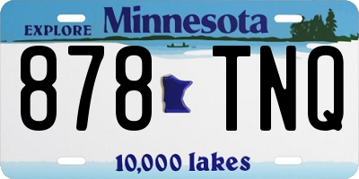 MN license plate 878TNQ