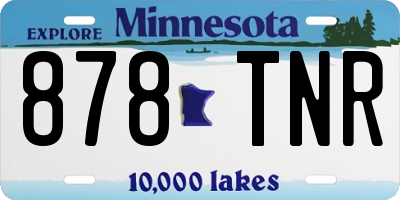 MN license plate 878TNR