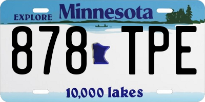 MN license plate 878TPE