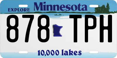 MN license plate 878TPH