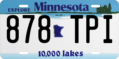 MN license plate 878TPI
