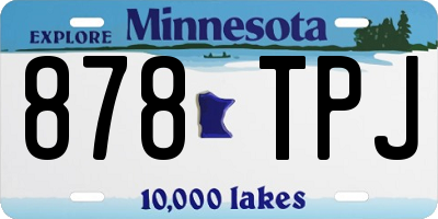 MN license plate 878TPJ