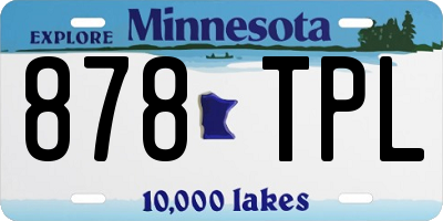 MN license plate 878TPL