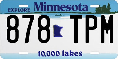 MN license plate 878TPM