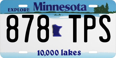 MN license plate 878TPS