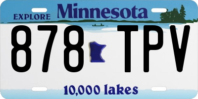 MN license plate 878TPV