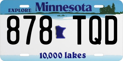 MN license plate 878TQD