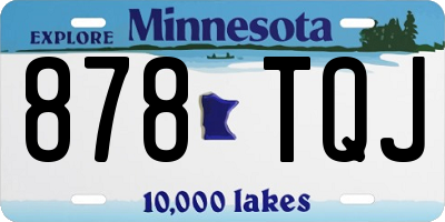 MN license plate 878TQJ