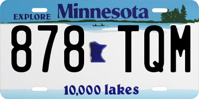 MN license plate 878TQM
